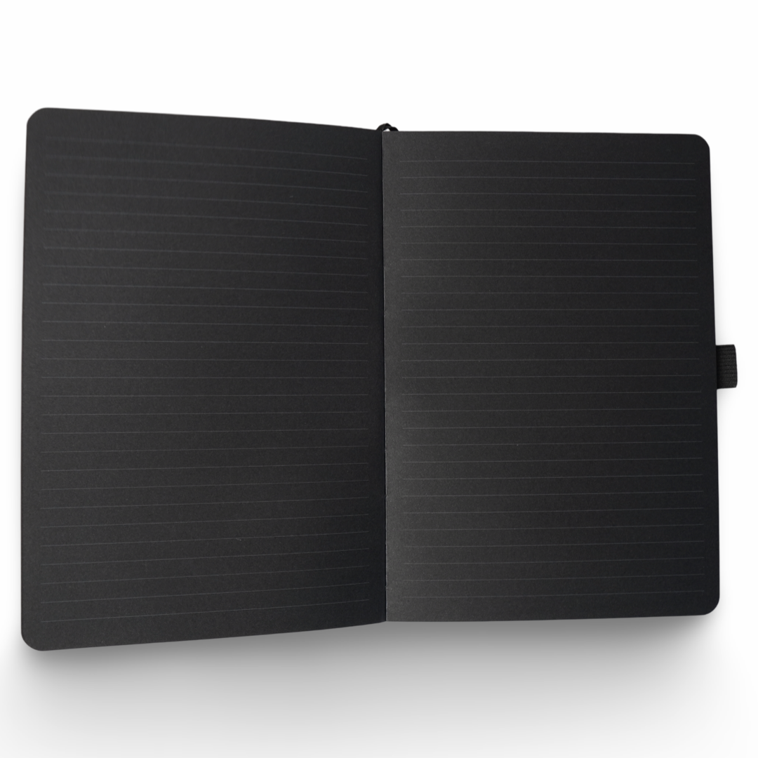 Black Page Notebook (LINED JOURNAL)