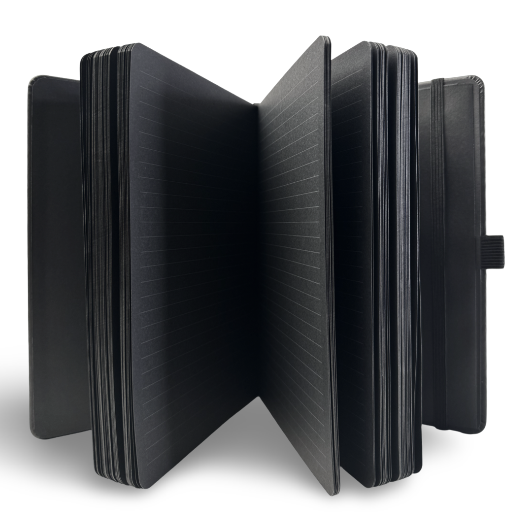 Black Page Notebook (LINED JOURNAL)